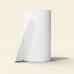 Single roll of unwrapped Who Gives a Crap paper towel
